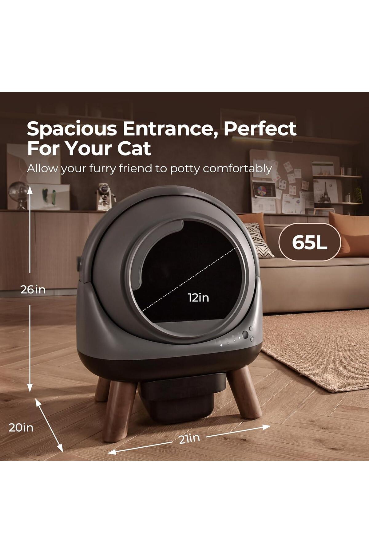 ELS PET Otomatik Koku Kontrollü Akıllı Kedi Tuvaleti