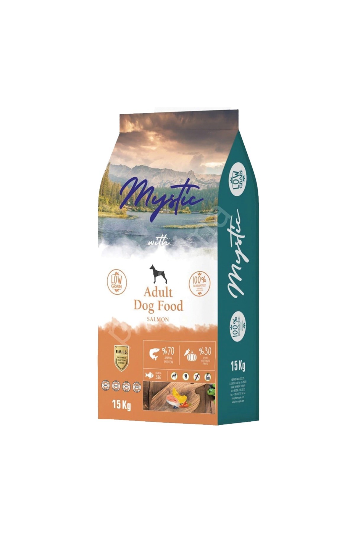 Mystic Az Tahıllı Yetişkin Köpek Maması Somon 15 Kg