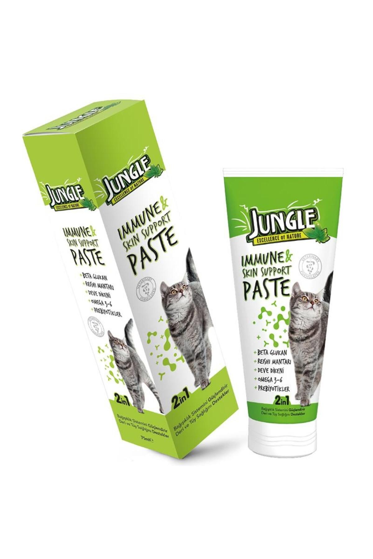 Jungle Bağışıklık ve Deri Tüy Sağlığı Destekleyici Kedi Vitamin Macunu 75ml