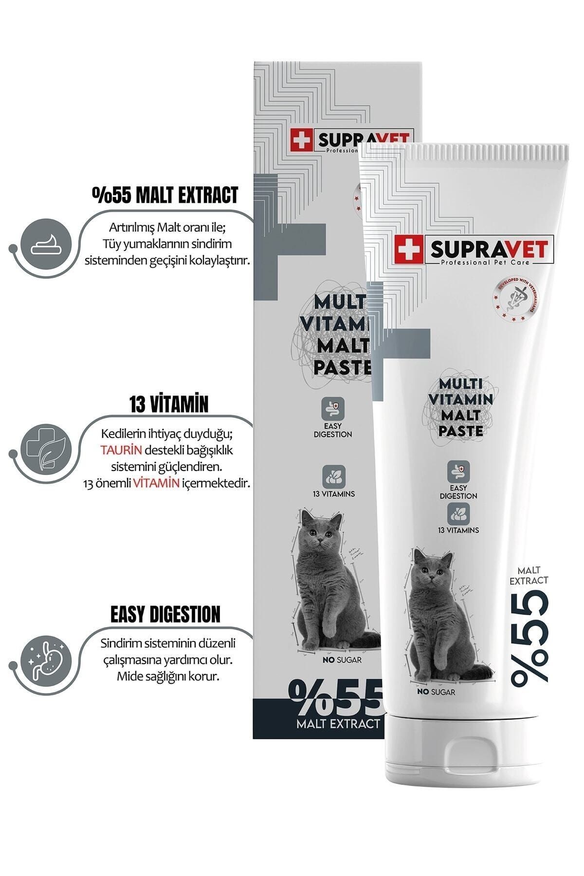 Supravet Taurinli Multi Vitamin Kedi Macunu 100 gr