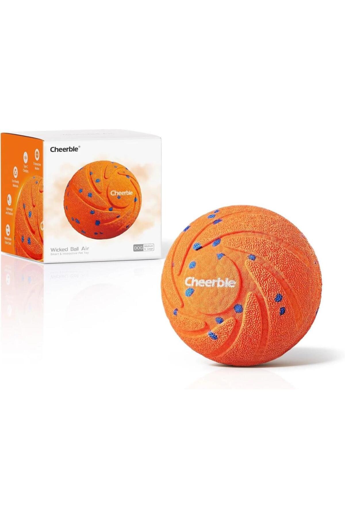 Cheerble Akıllı İnteraktif Köpek Oyuncağı, Turuncu 7 x 7 x 7cm