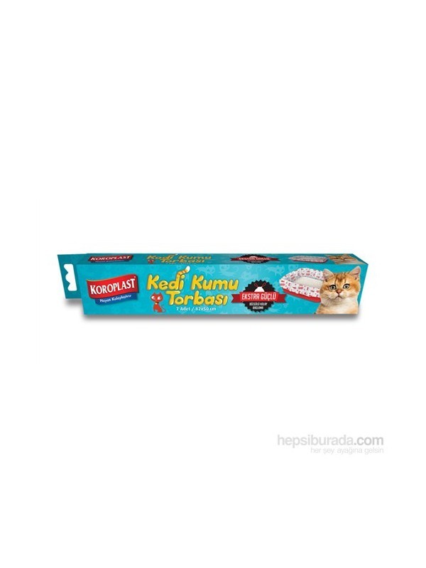 Koroplast Extra Güçlü Kedi Kumu Torbası 82X50 Cm 7 Adet