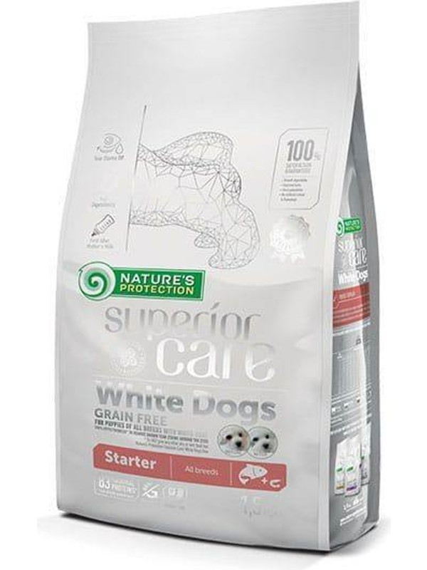 Natures Protection Nature's Protection Superior Care White Dogs Tahılsız Somunlu Yavru Köpek Maması 1,5 kg