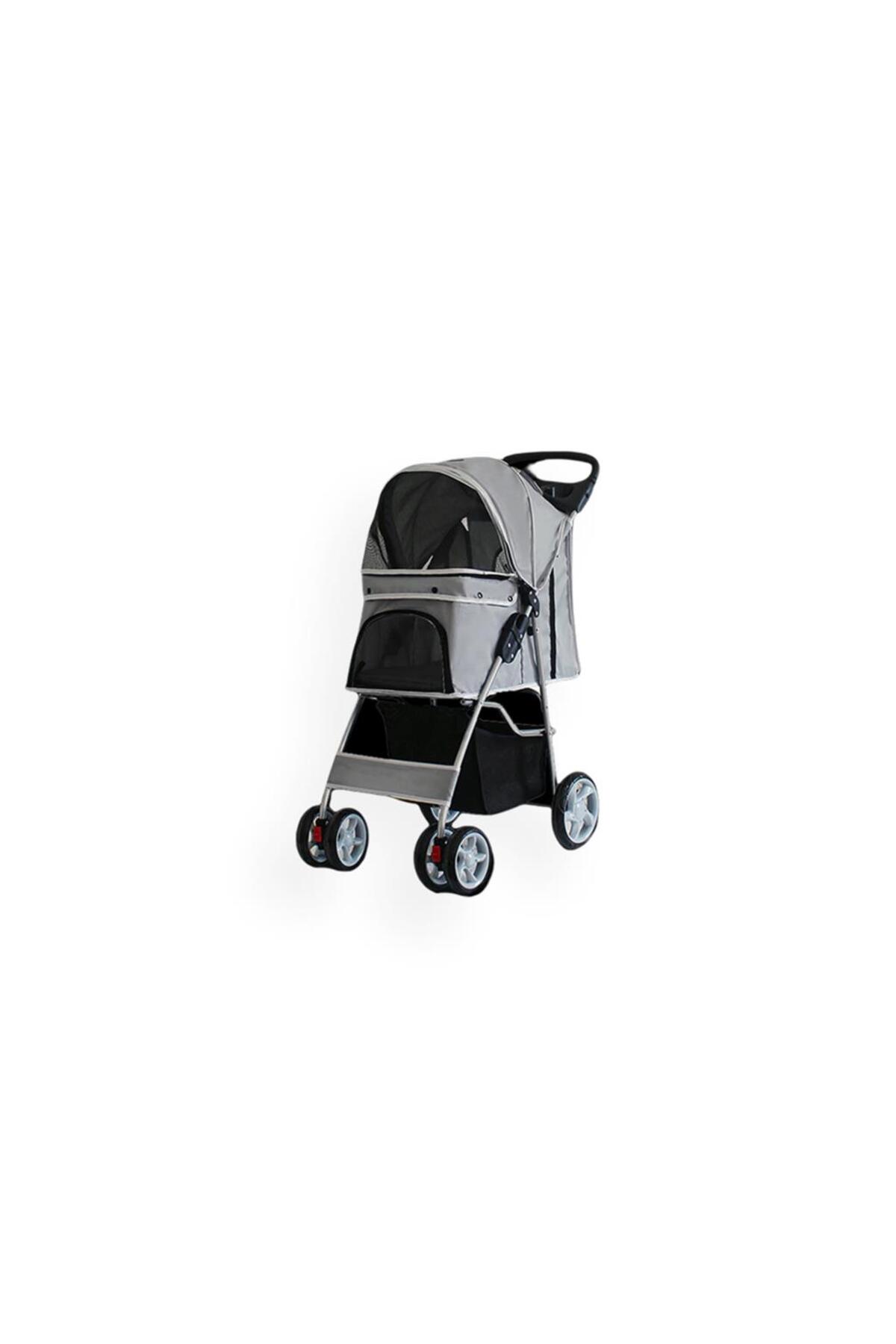 Favorite Kedi ve Köpek Arabası Gri 46x78x99 Cm