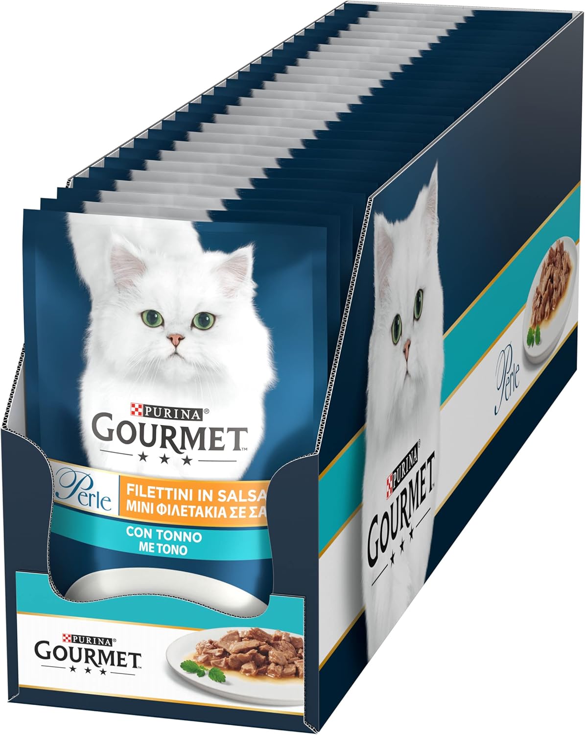 Gourmet Perle Izgara Ton Balıklı Yetişkin Kedi Yaş Maması 26x85 gr