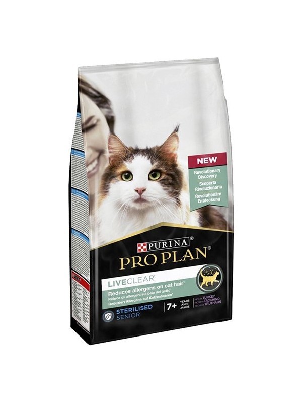 Proplan Liveclear Kısırlaştırılmış Yaşlı Kedi Maması Hindili 1,4 kg