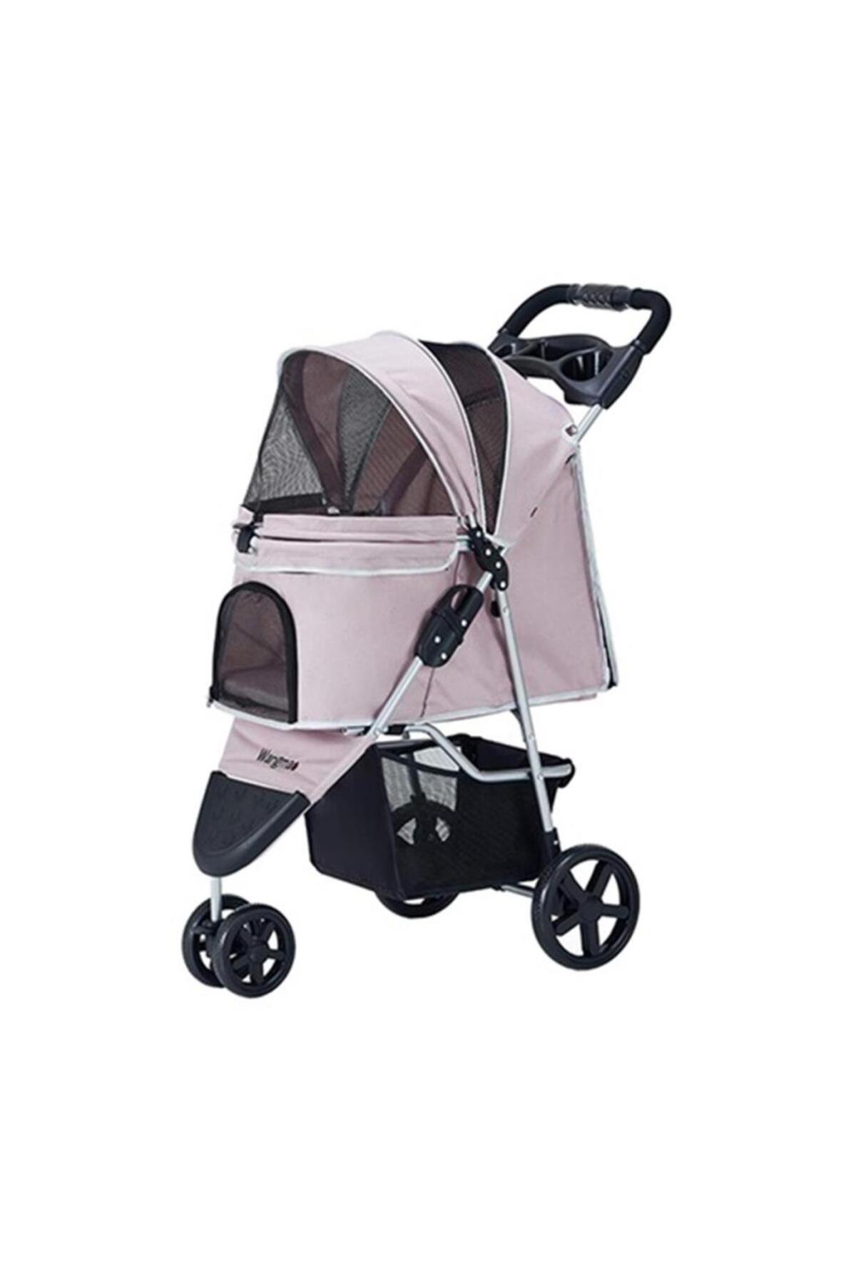 Zampa Triboro Kedi & Köpek Arabası Pembe 45x80x90cm