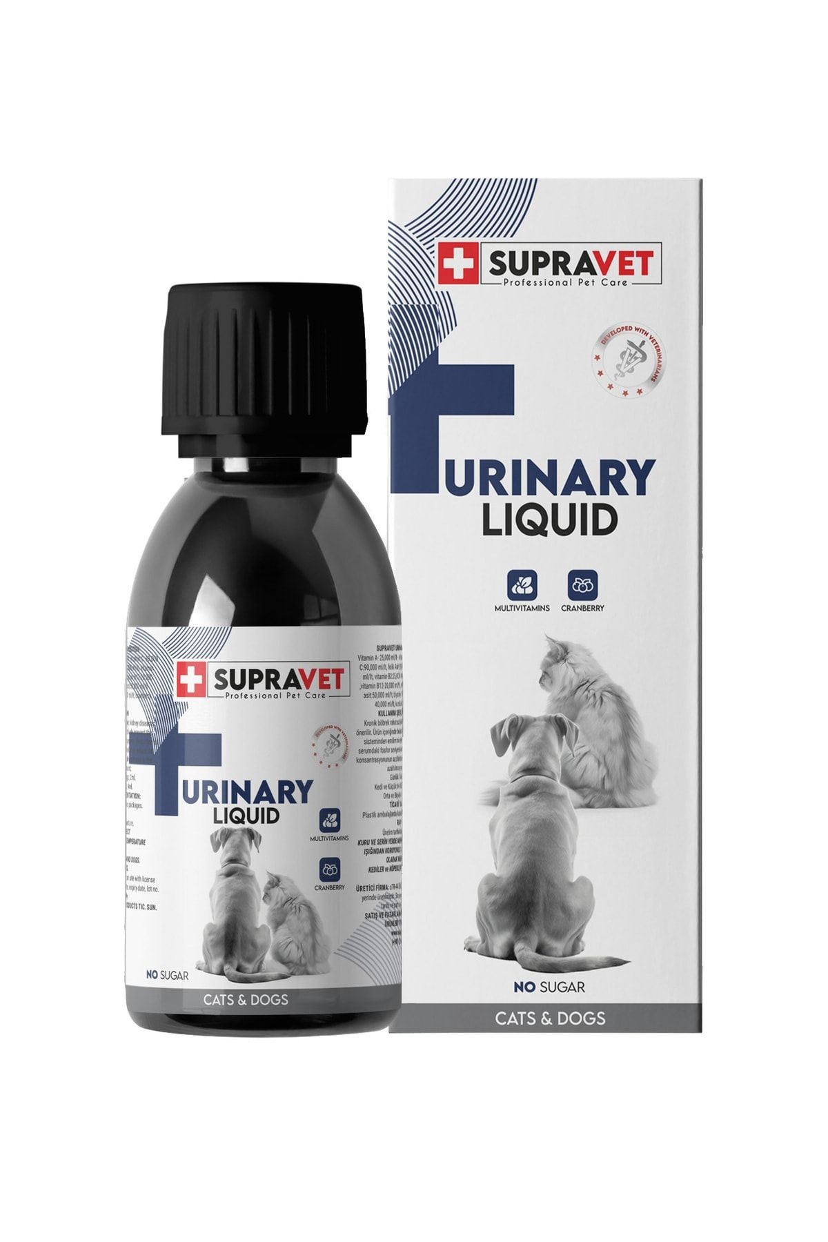 Supravet Urinary Kedi Köpek idrar Sağlığı Sistem Destekleyici Sıvı Damla 100ml