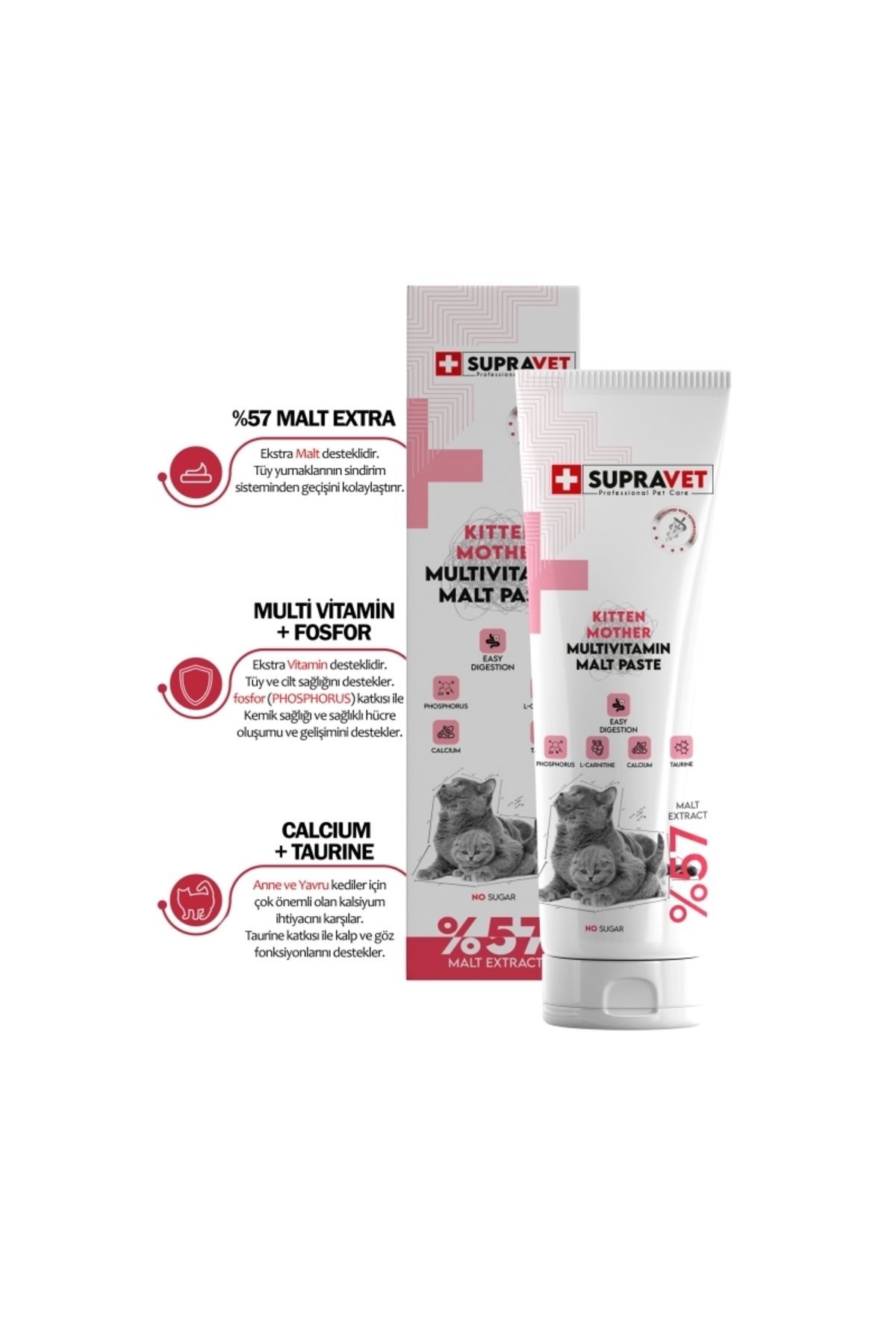 Supravet Kitten Mother Multi Vitamin Malt Paste 100 Gr