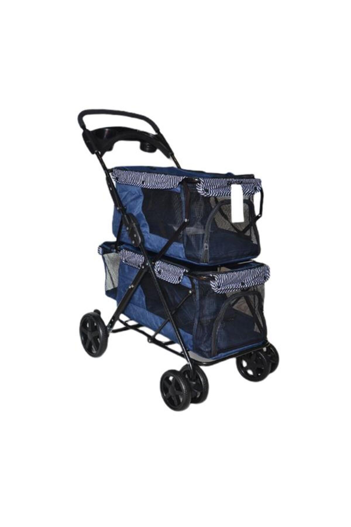 Zampa Twins Kedi Köpek Puseti Lacivert 51x85x100cm