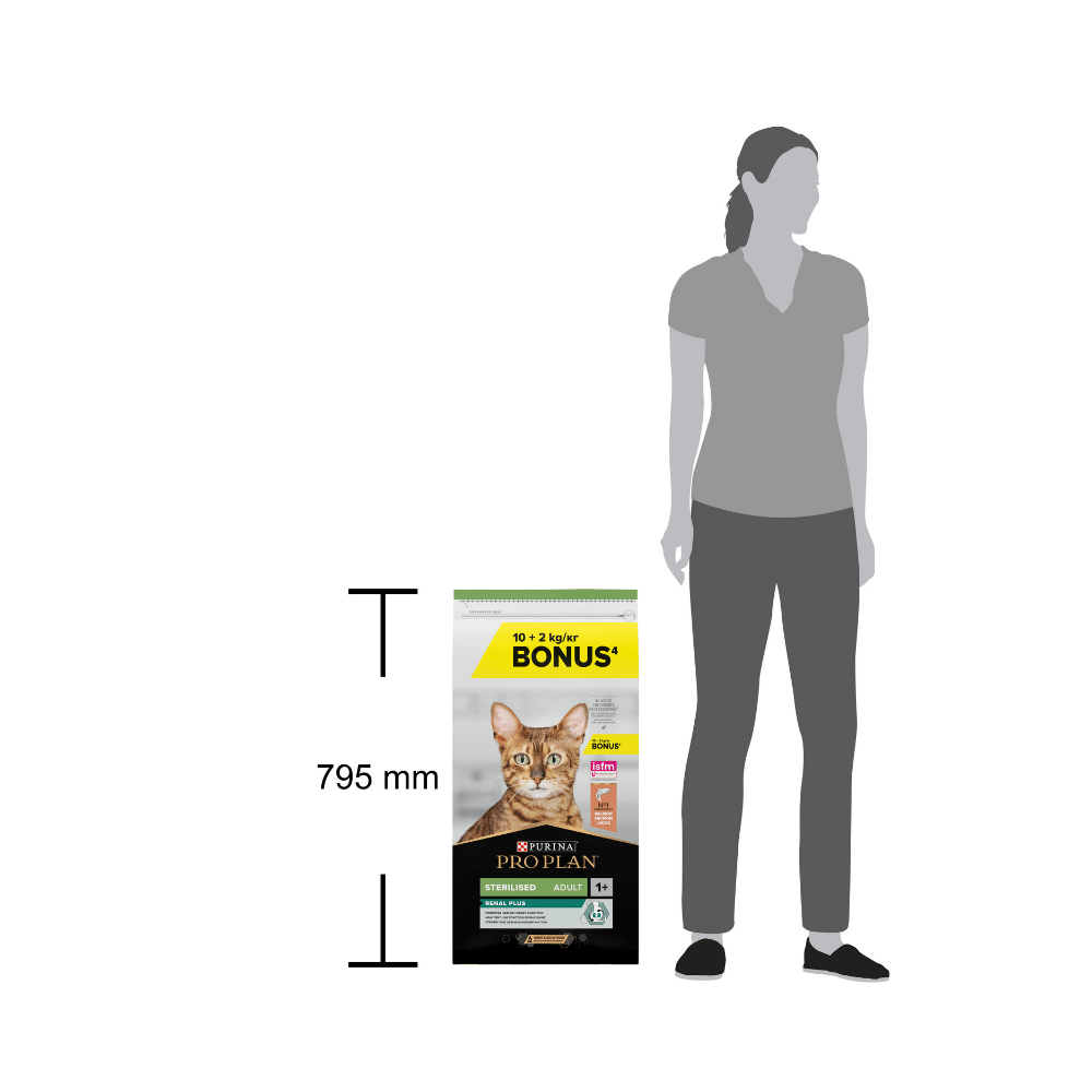 Proplan Steril Somon Kedi Maması 10 + 2 Kg Bonus Paket