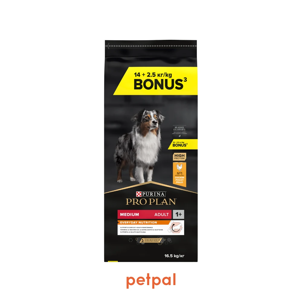 Proplan Medium Adult Tavuklu Yetişkin Köpek Maması 16,5 kg