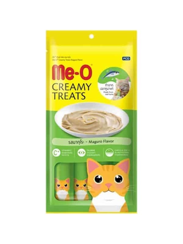 MEO Me-O Kremalı Mavi Yüzgeçli Orkinos Balıklı Kedi Sıvı Ödül Maması 4X15 gr