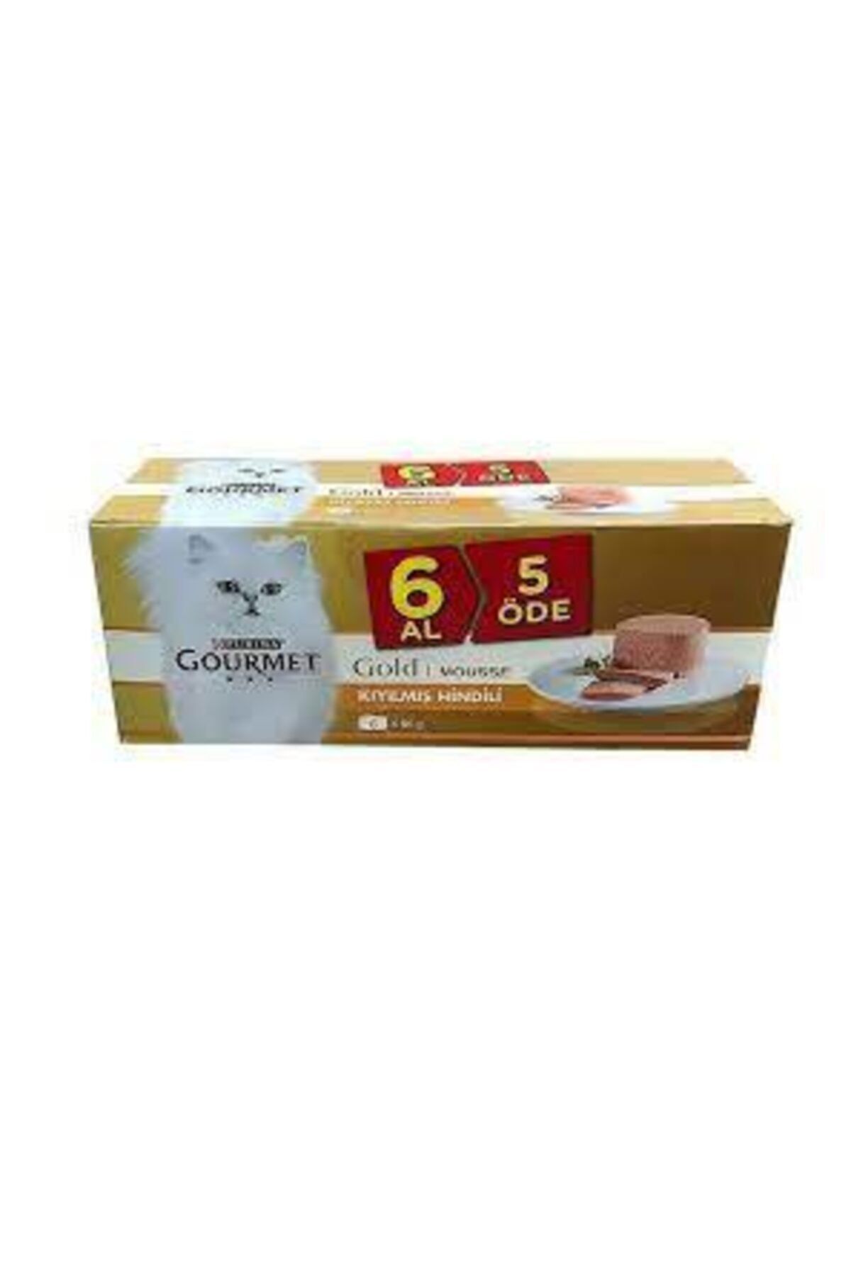 Gourmet Hindili 6al 5öde Ezme Konserve Yaş Kedi Maması 6x85gr