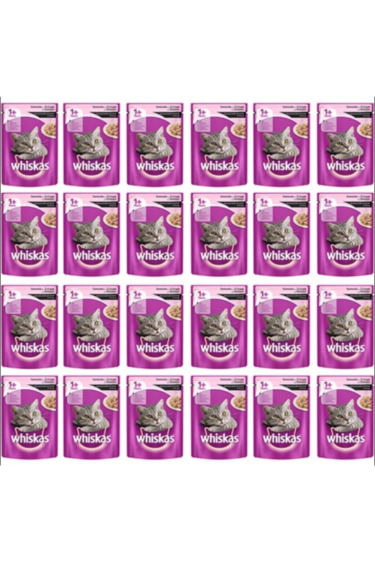 Whiskas Pouch Somonlu Yaş Kedi Maması 100gr X 24 Adet