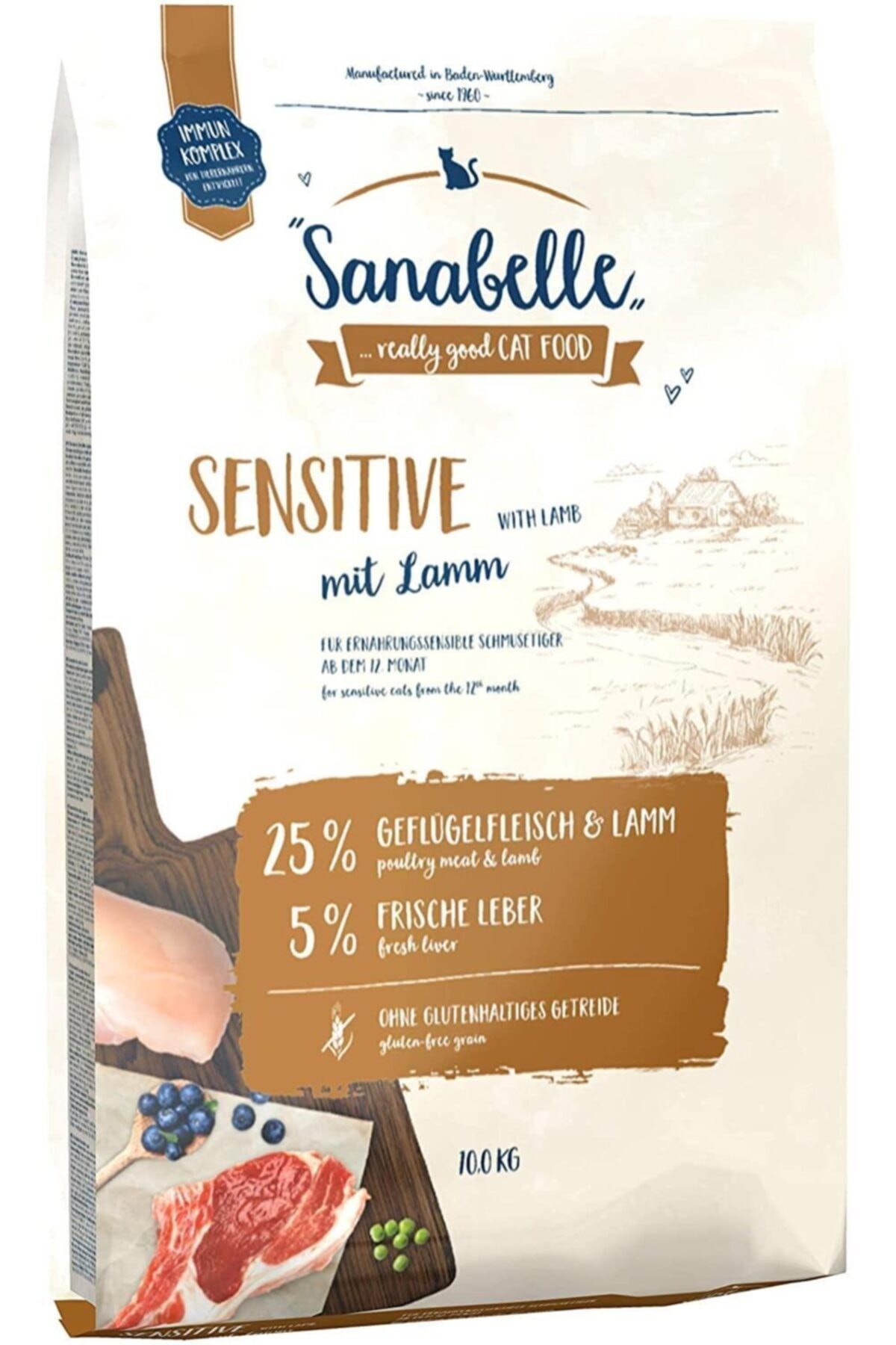 Sanabelle Sensitive Hassas Kuzulu Yetişkin Tahılsız Kedi Maması 10 Kg