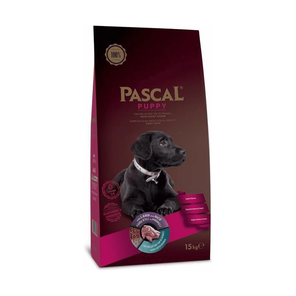 Pascal Kuzu Etli ve Pirinçli Yavru Köpek Maması 15 Kg