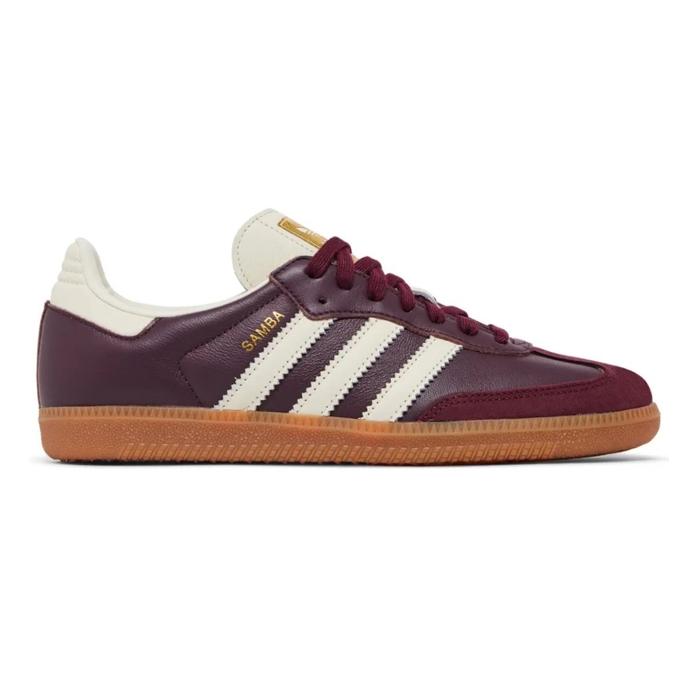 adidas Samba OG Maroon Gold Metallic