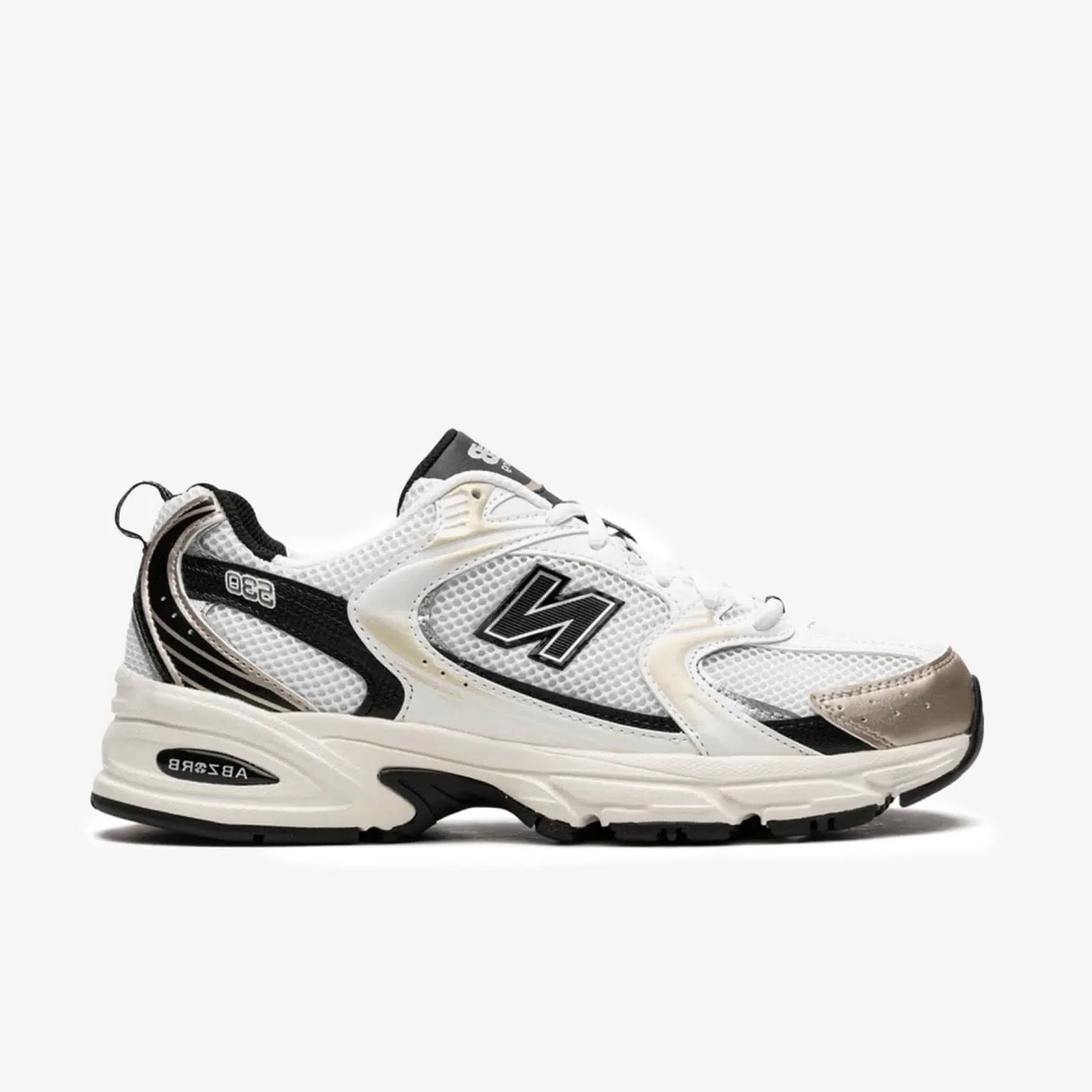 New Balance 530 White Light Gold Metallic