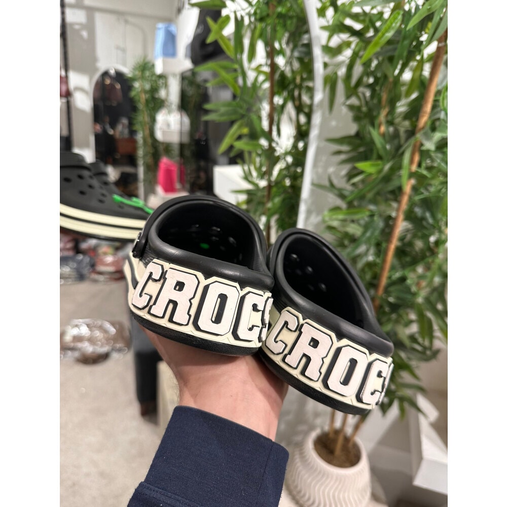 Crocs Terlik siyah beyaz of cours yeni sezon