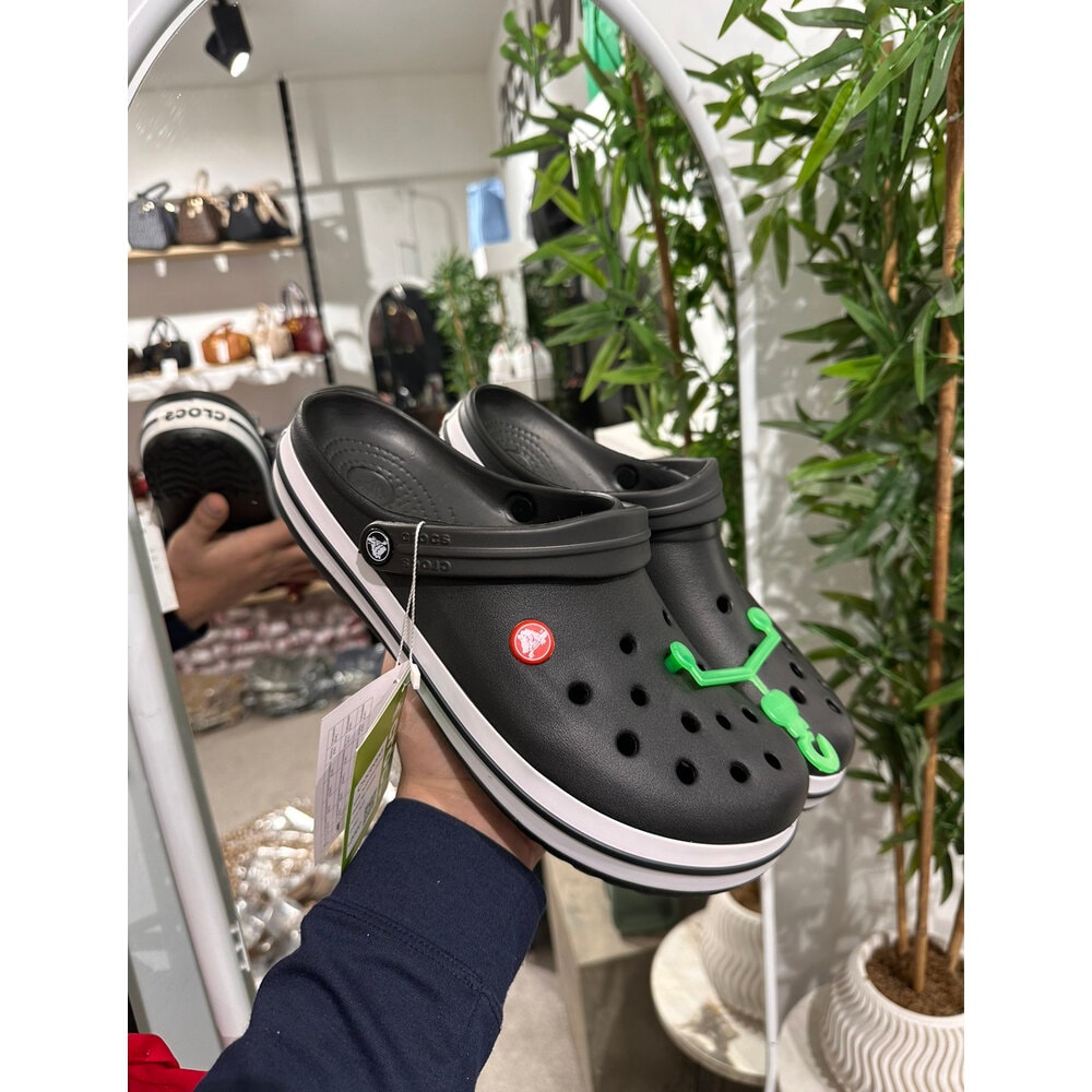 Crocs Terlik siyah beyaz klasik