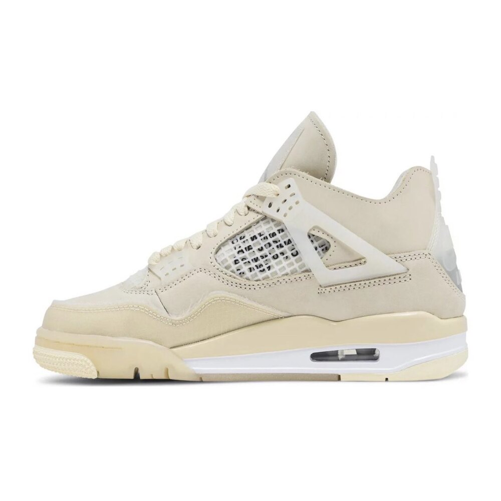 Air Jordan 4 Retro x Off  White Sail