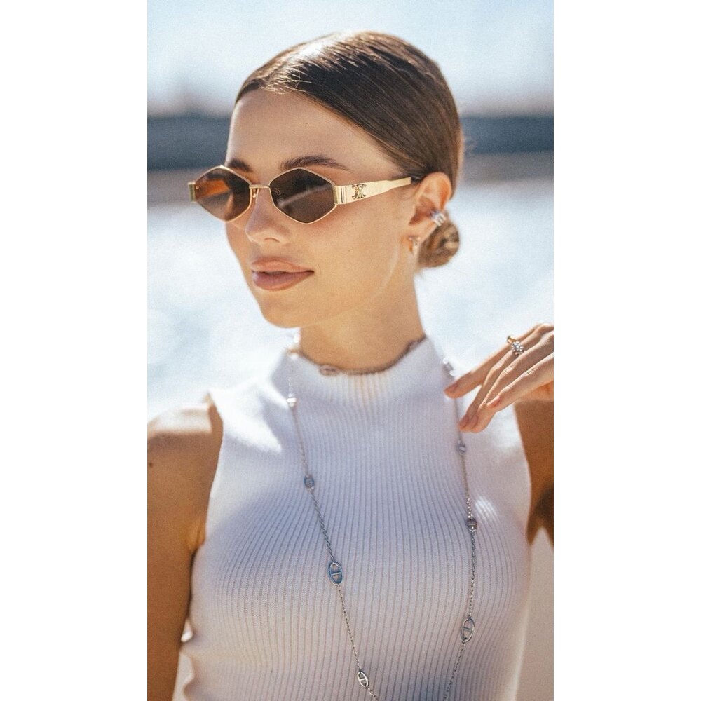 Celine Gözlük Gold Black ( ÇANTA HEDİYELİ)