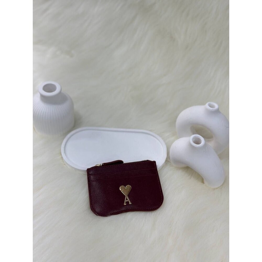 Ami Paris Zipped Card Holder