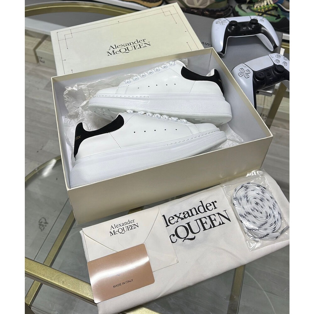 alexander mcqueen arka siyah süet