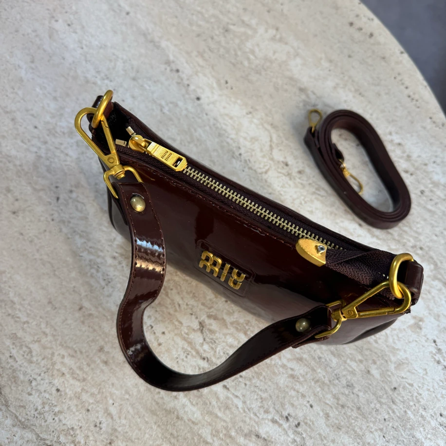 Miu Miu Rugan Mini Rectangle “ Dark Brown “