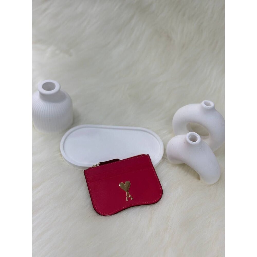 Ami Paris Zipped Card Holder
