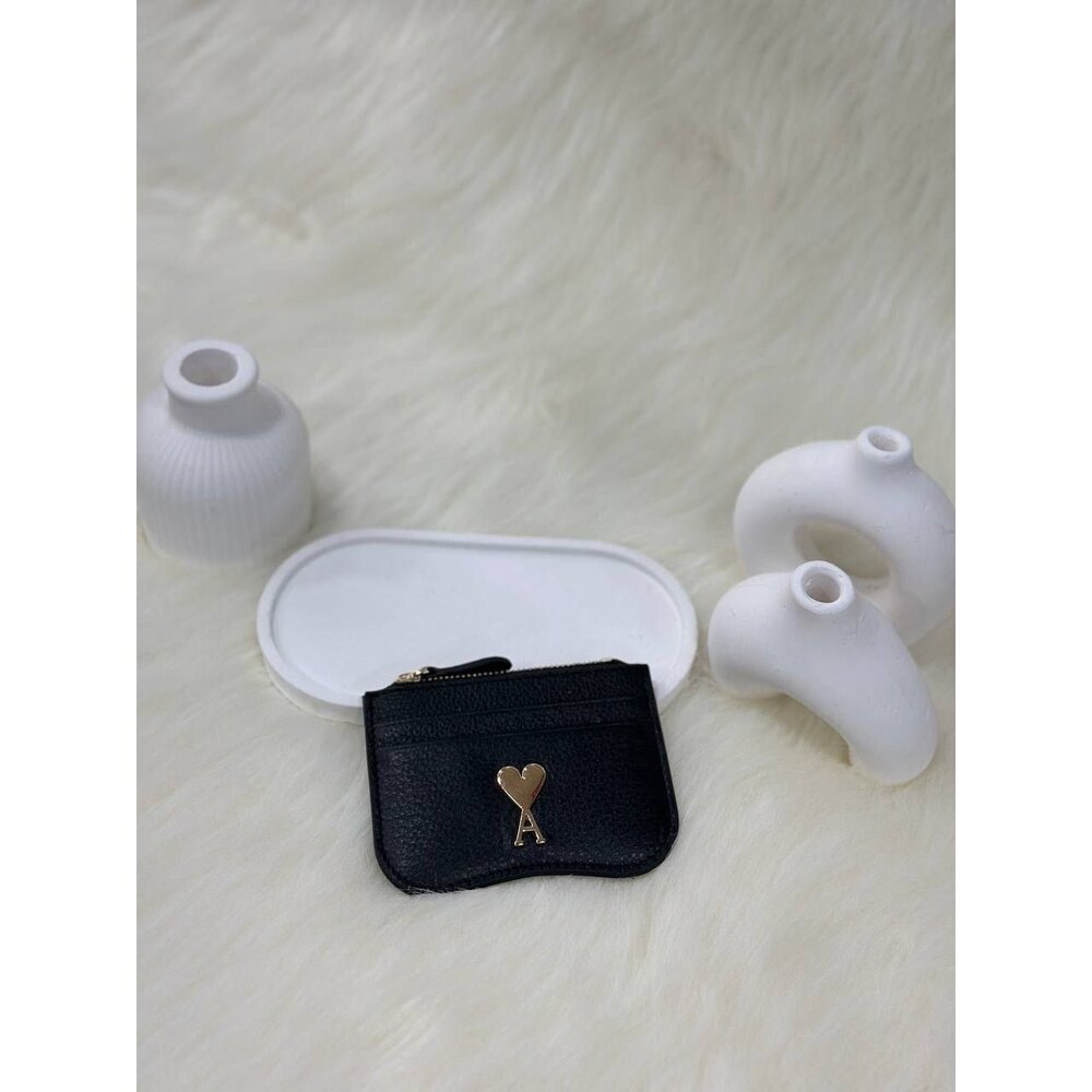 Ami Paris Zipped Card Holder