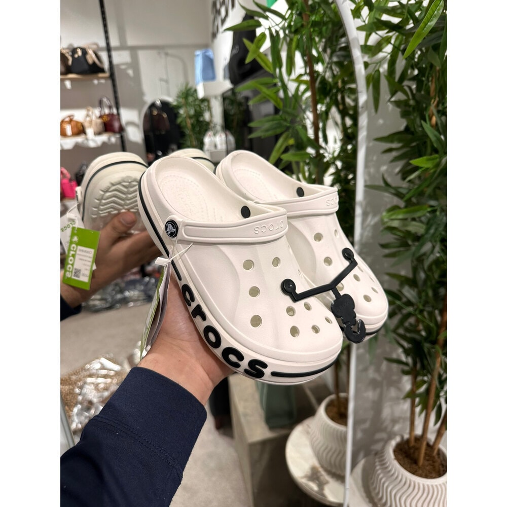Crocs Terlik beyaz siyah   ( ÇOK SATANLAR⭐️ )