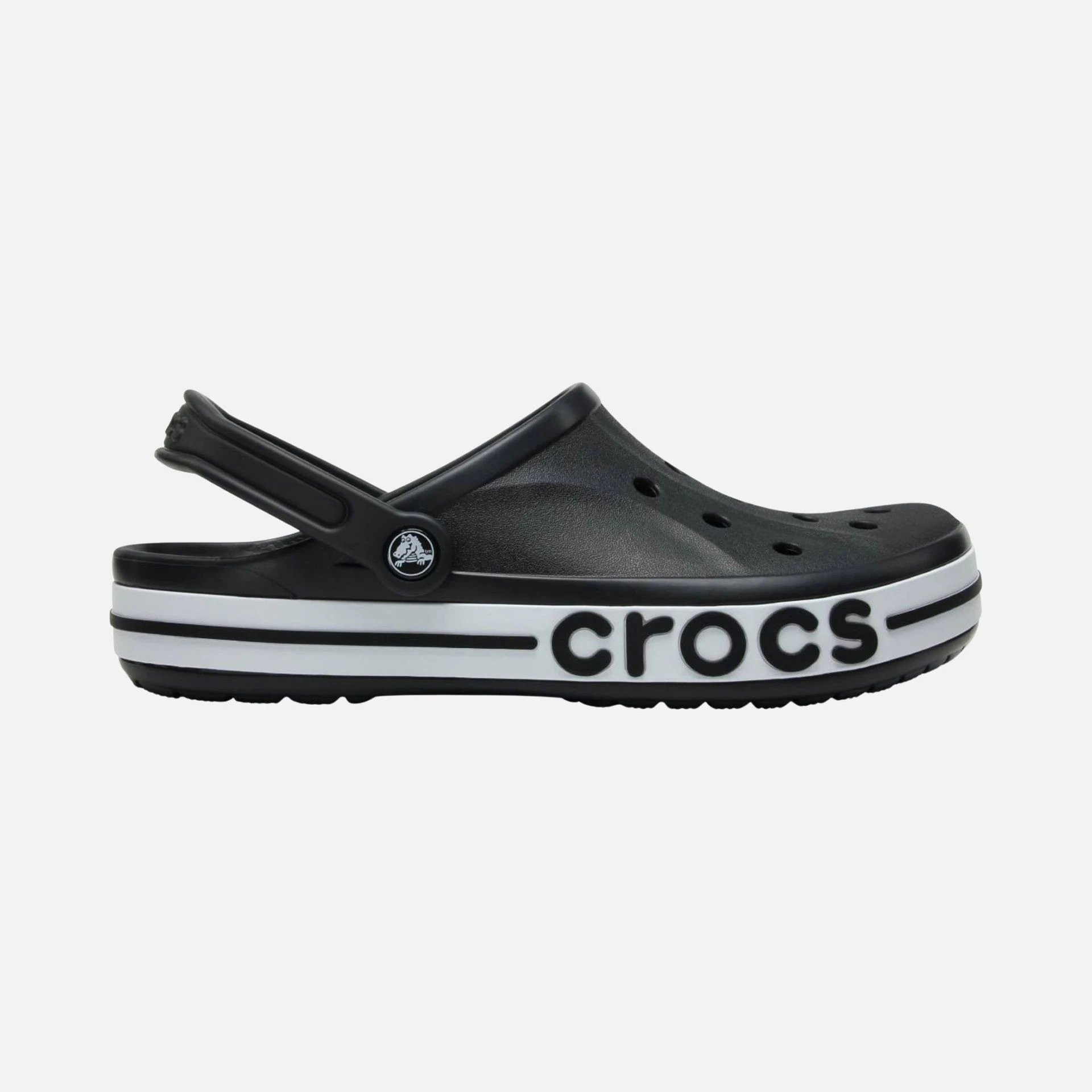 Crocs Bayaband Clog siyah yanı yazılı 