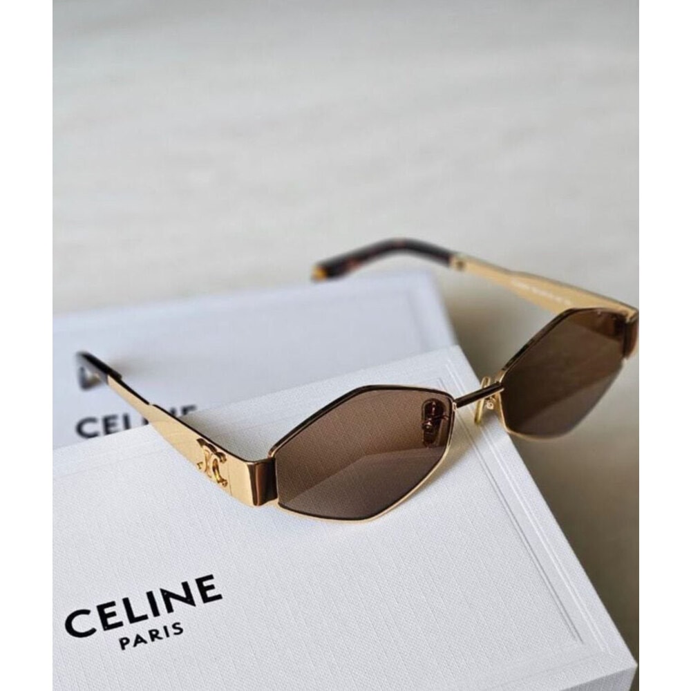 Celine Gözlük Gold Black ( ÇANTA HEDİYELİ)