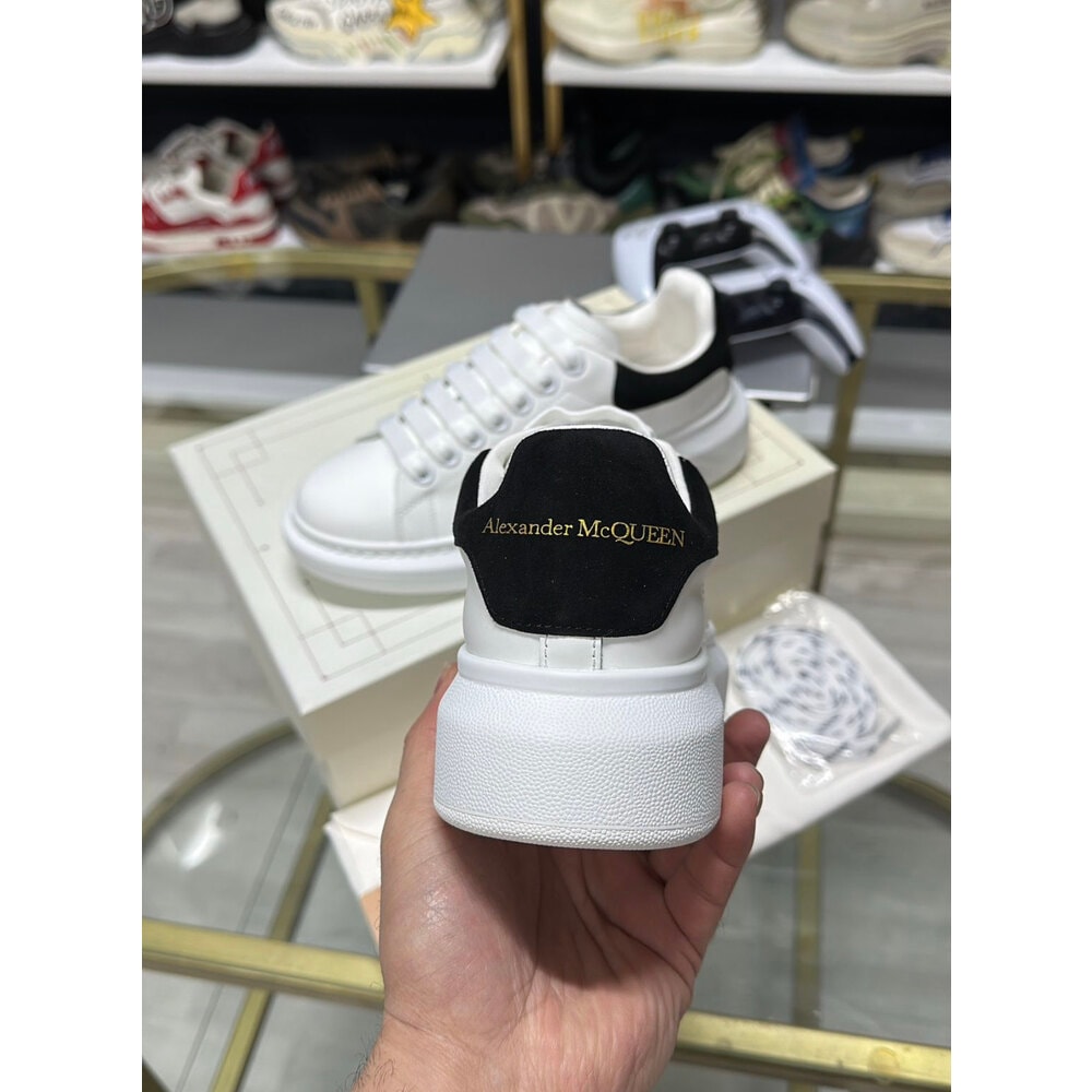 alexander mcqueen arka siyah süet