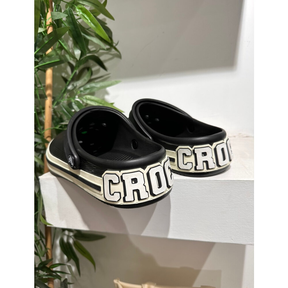 Crocs Terlik siyah beyaz of cours yeni sezon
