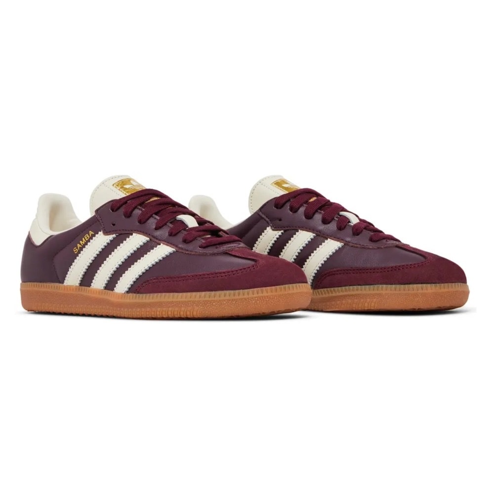 adidas Samba OG Maroon Gold Metallic