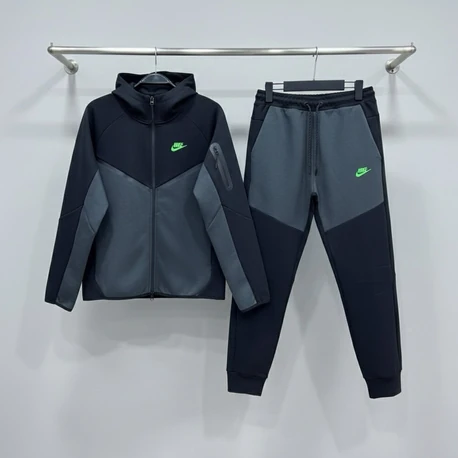 Nike Tech Fleece Fermuarlı Siyah/Füme