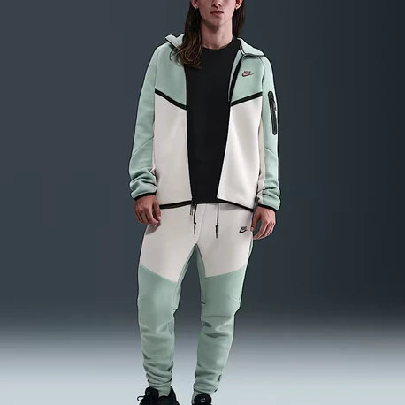 Nike Tech Fleece Fermuarlı  Takım Dusty Sage/Light