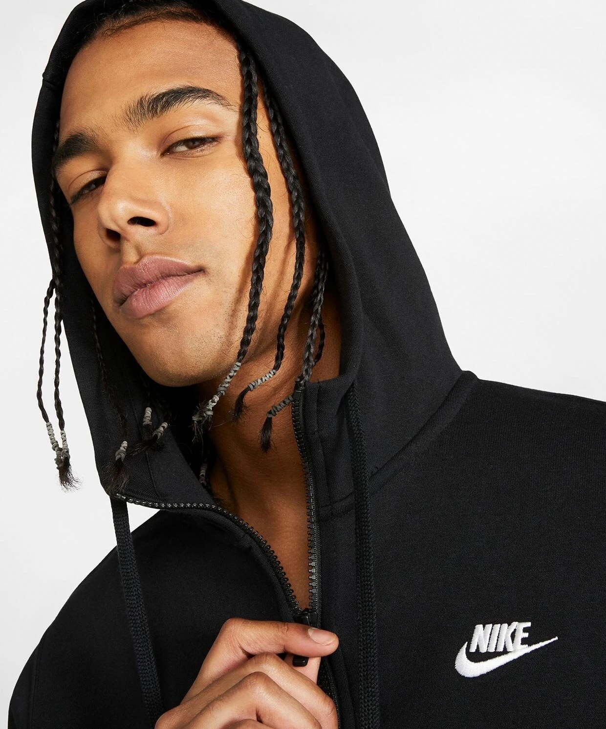 Nike Club Fleece Hırka Siyah