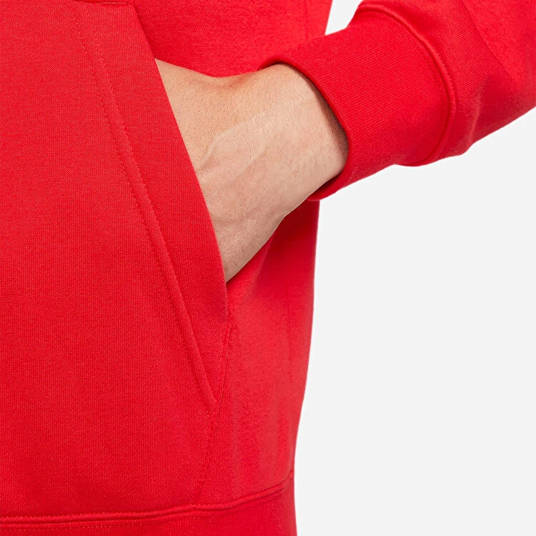 Nike Club Fleece Hırka Kırmızı