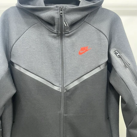 Nike Tech Fleece Fermuarlı Takım Füme/Siyah