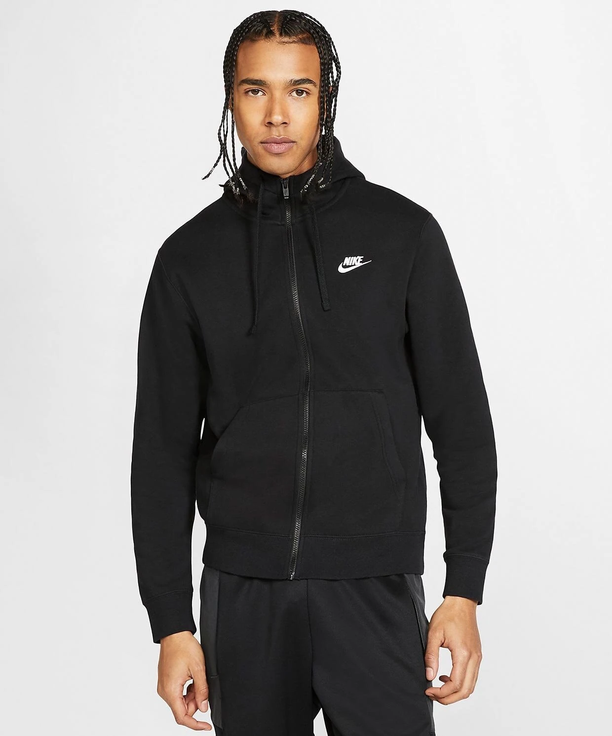 Nike Club Fleece Hırka Siyah