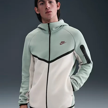 Nike Tech Fleece Fermuarlı  Takım Dusty Sage/Light
