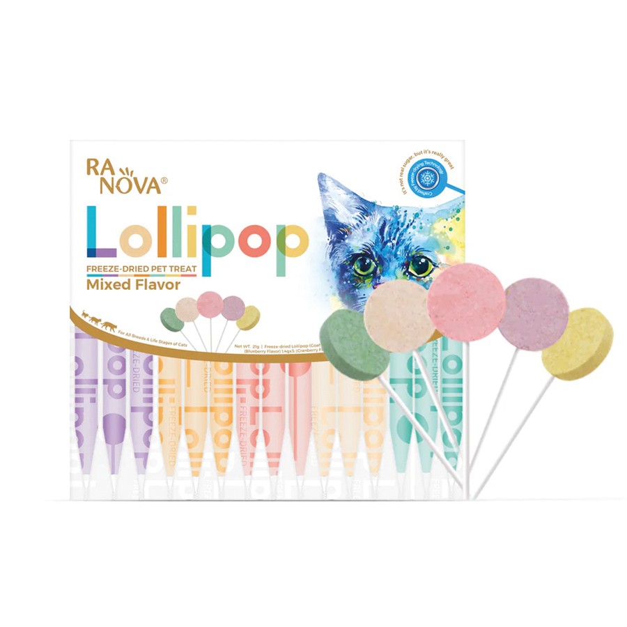 Ranova Kediler için Karışık Lezzetli Lolipop  1.4 gr - 15'li