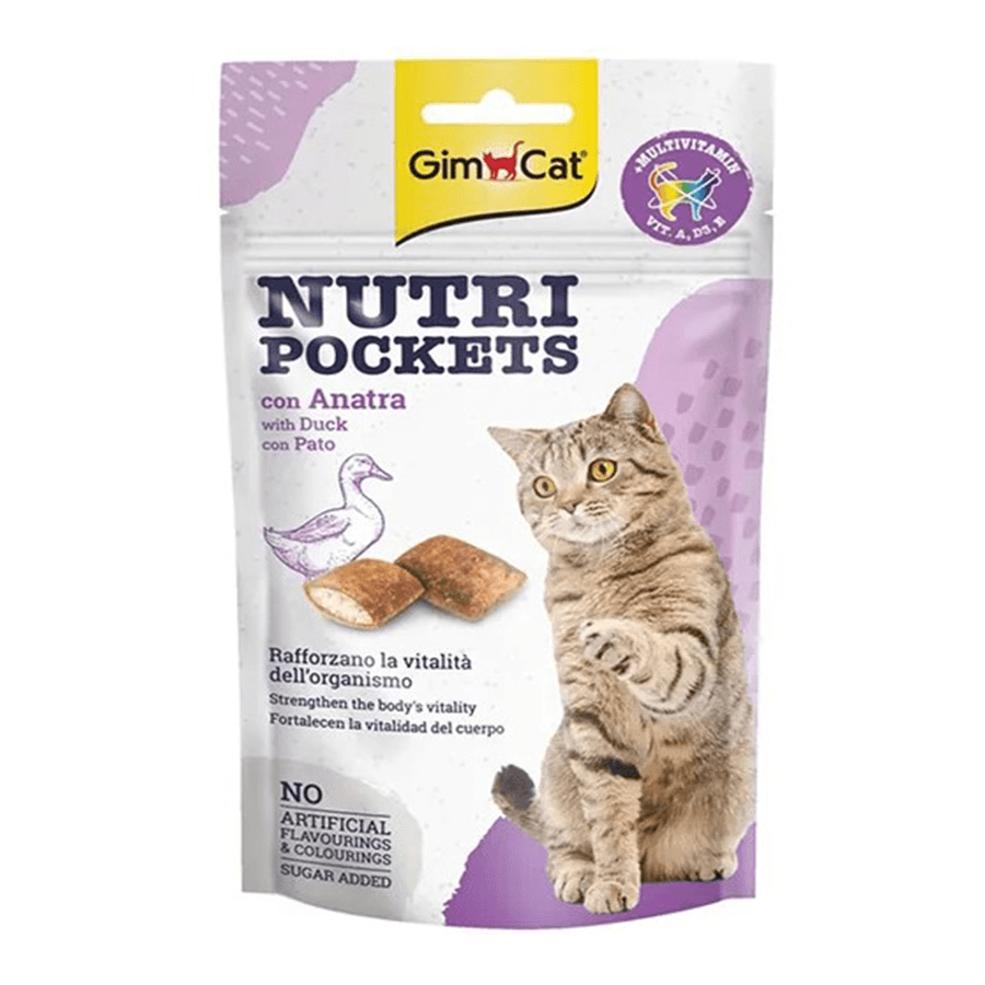 Gimcat Nutri Pockets Ördekli Kedi Ödül Maması 60 Gr