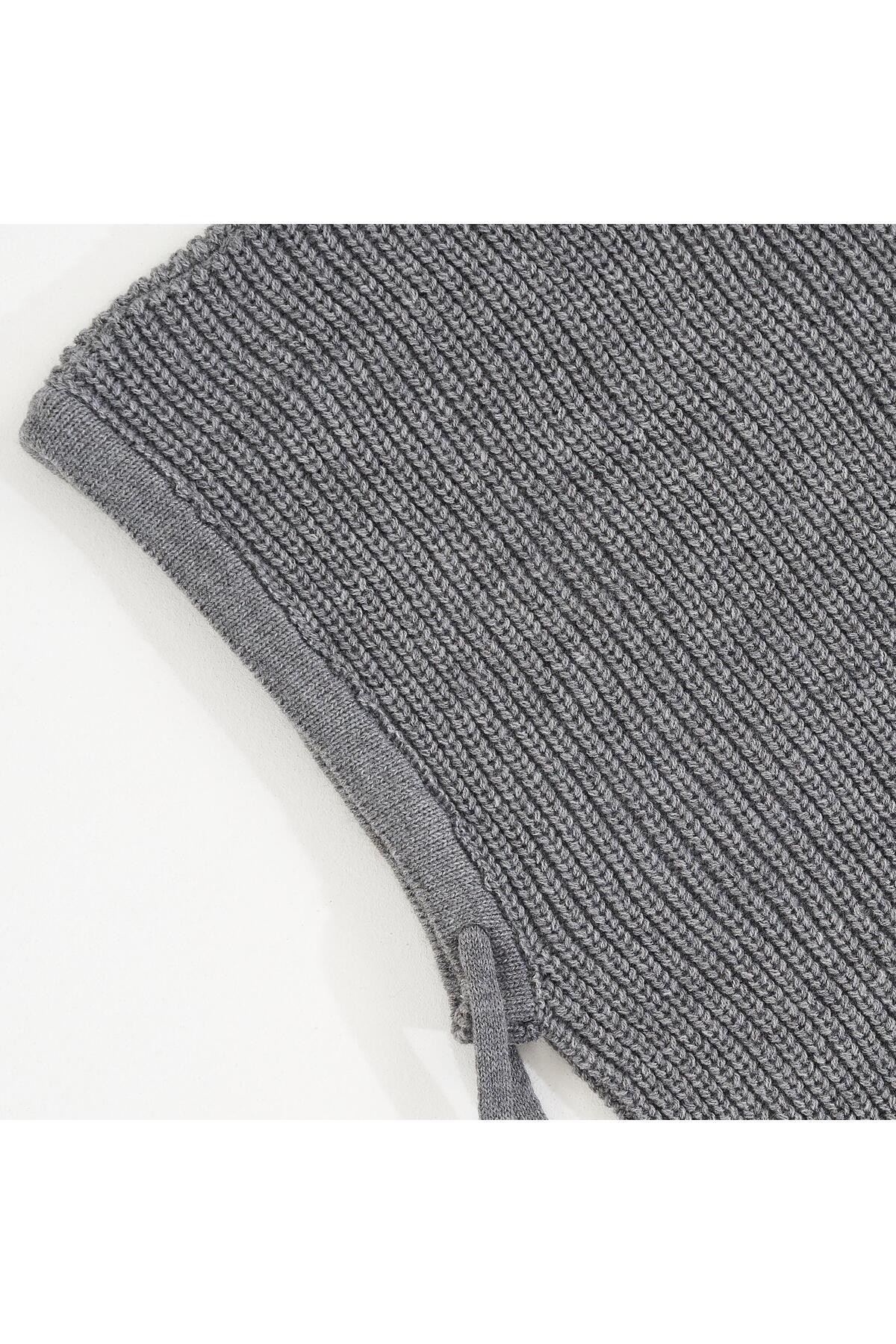 T-Crazy Knitwear Balaclava Fitilli Triko Örgü Kapüşonlu Bere, Tesettür Bere, Triko Başlık, Balaklava