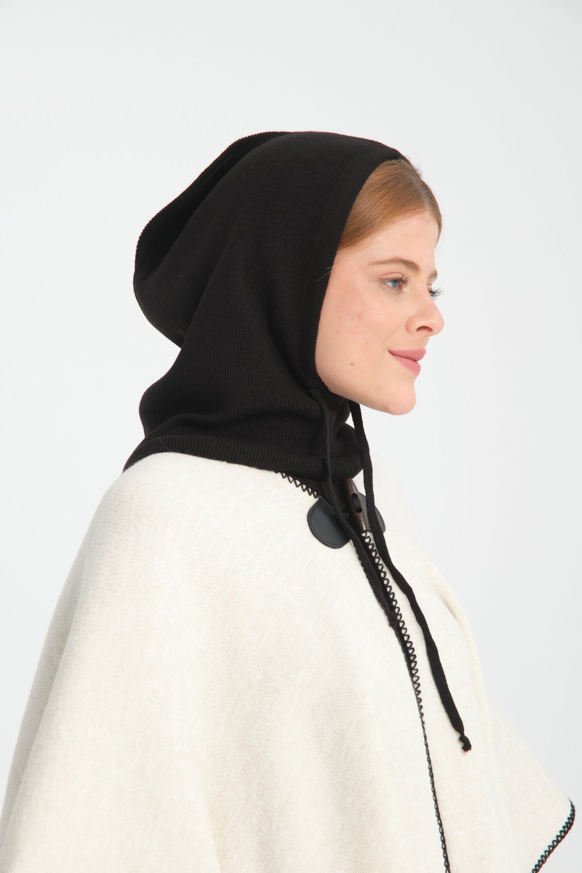 T-Crazy Knitwear İnce Dokuma Balaclava Fitilli Triko Örgü Kapüşonlu Bere, Tesettür Bere, Triko Başlık, Balaklava