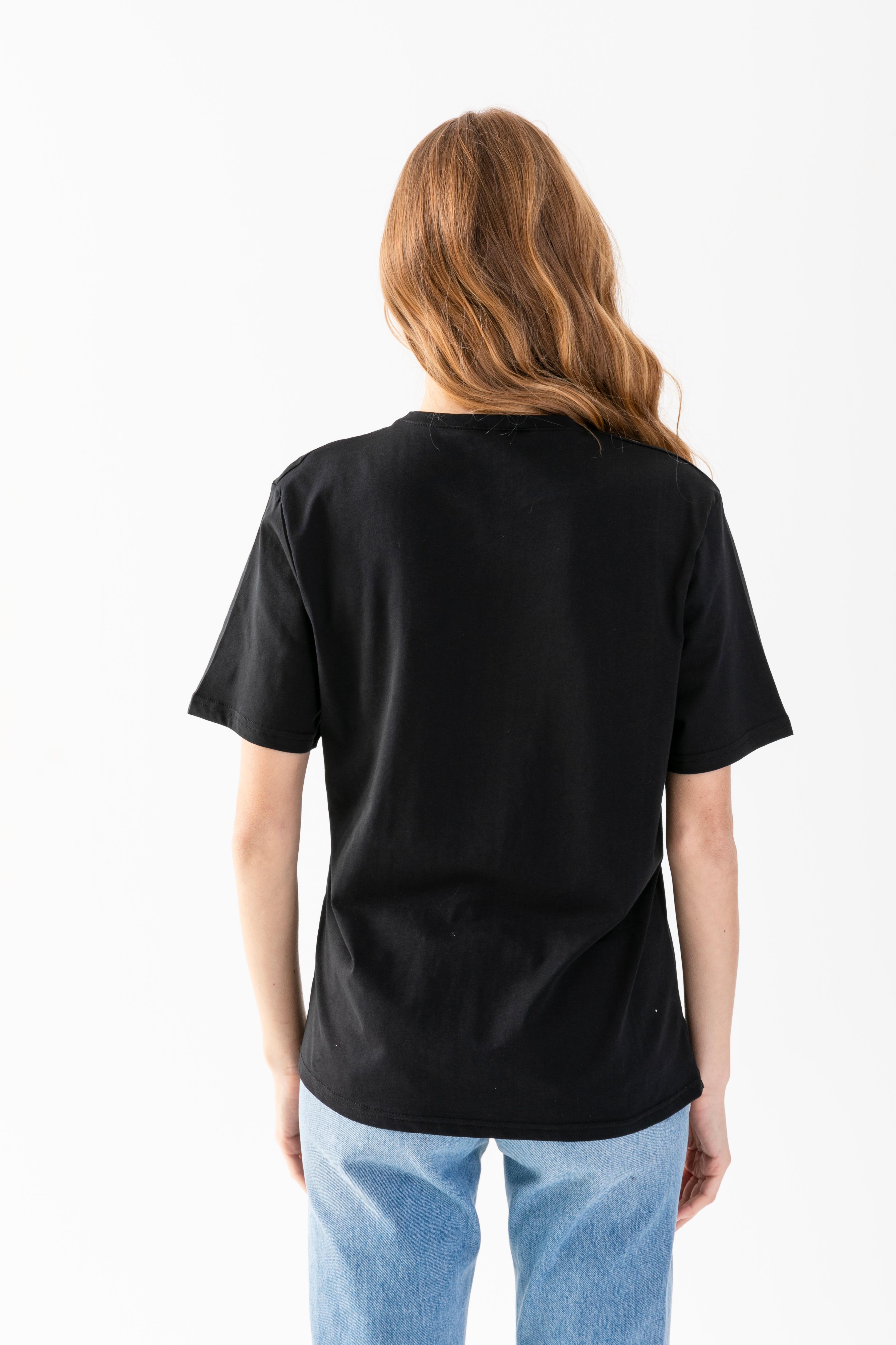 T-Crazy Unisex Oversize Düz Bisiklet Yaka Tişört – Rahat Kalıp Basic T-Shirt